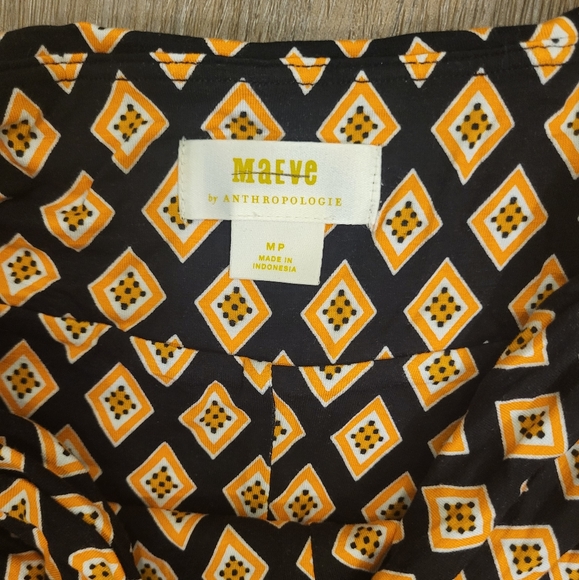 Anthropologie Maeve Diamond Print Maxi Skirt Size Medium - Picture 6 of 10